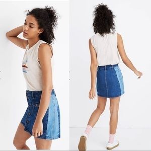 Madewell Blue Denim Mini Skirt